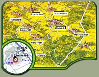 Map of the region Map of the region